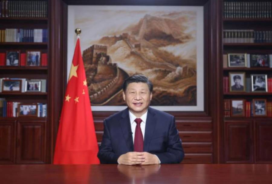 President Xi Jinping delivers a new year message for 2022